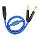 thumbnail image 2 of Cable XLR Macho A Doble De 1/4 De Pulgada, Cable XLR Flexible De 9,8 Pies A Doble De 6,35 Mm Plug And Play Para Micrófono Para KTV Para Amplificadores, 2 of 7