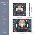 thumbnail image 2 of Yayeee Toggle Light Switch Wall Plate 3-Gang 6.37"x4.48" Decorative Outlet Cover, Blue Christmas Santa, 2 of 7