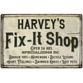 thumbnail image 1 of HARVEY'S Fix-It Shop Sign Grandpa Dad Wall Decor 16 x 24 Matte Finish Metal 116240006228, 1 of 1