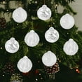thumbnail image 6 of HBBKVI 9 Pcs White Christmas Balls Set, 3" Plastic Christmas Ball Ornaments for Christmas Tree, Holidy Party Decorations Hanging Ornaments, 6 of 6