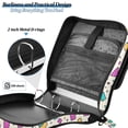 thumbnail image 4 of FORMRS Zipper Binder with Shoulder Strap 2-inch Ring 500 Sheet Capacity File Bag, Beige Retro Pattern, 4 of 5