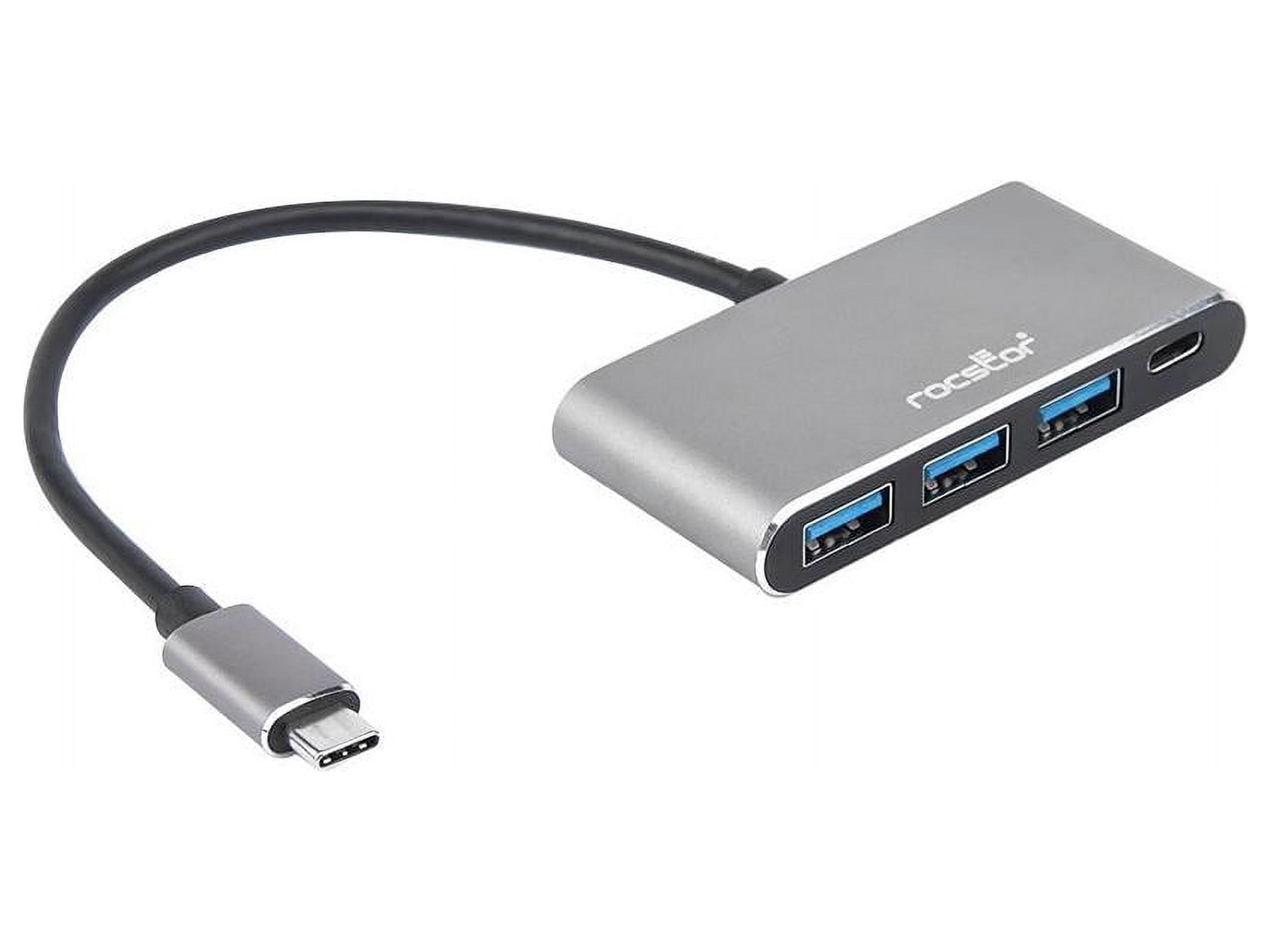 Rocstor Premium USB C Hub 4 Port USB-C to USB-A 3x and USB-C 1x
