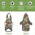 thumbnail image 6 of Fotbe Alcohol Bottles Print Small Dog Sweater Hoodies Pet Grey Hooded Soft Fleece Sweatshirts with Pocket Fall Winter Puppy Cat Sweaters Warm Clothes-X-Large, 6 of 7