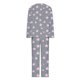 thumbnail image 4 of Puntoco Conjunto de pijama cómodo para mujer, conjunto de pijama con top y pantalones de manga larga con cuello redondo y estampado informal a la moda para mujer, 4 of 5