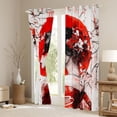 thumbnail image 3 of Castle Fairy Geisha Blackout Curtains Set of 2 (52x84 Each),Sakura Window Curtains, 3 of 6