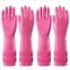 thumbnail image 2 of 4 Pares de Guantes de Goma para Limpieza de Lavavajillas, Guantes de Cocina Impermeables Reutilizables, Antideslizantes, S, 2 of 5