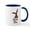 White/Navy Inside, variant on CafePress - Bite Me Easter Chocolate Bunny Mug - 11 oz Ceramic Mug - Novelty Coffee Tea Cup