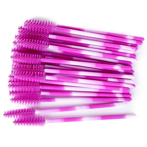 Extensión de pestañas Rainbow Crystal Eyebrow brush Mascara Wand aplicador Spoolers Eye Lashes Cosmetic Brushes Set herramientas de maquillaje Tan Jianjun unisex