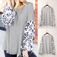 thumbnail image 1 of ICHUANYI Clearance Women Blouse Leopard Print Long Sleeved V Neck Gradient Stitching Cuff Tops ICHUANYI "ICHUANYI", 1 of 9