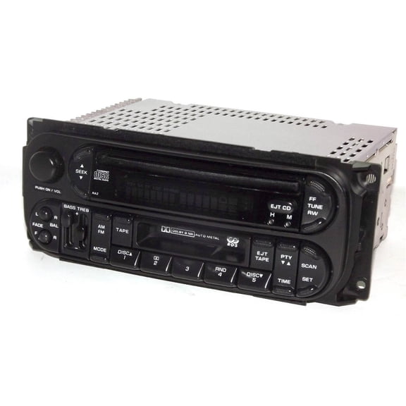 Restored Jeep Chrysler Dodge 02-06 AM FM CD Cassette Car Truck Radio - P05091605AC - RAZ (Refurbished)