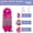 Pink, variant on KKL Kids 2-in-1 Foldable Unicorn Sleeping Bag, Pink