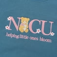 thumbnail image 2 of Embroidered Bear NICU Sweatshirt Hoodie, Neonatal Intensive Care Unit Nurse Sweater, Cute Nurse Gift, NICU Nurse Shirt, Blue Toile Nurse, 2 of 5