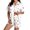 White, variant on Summer Sales Womens Pajama Sets Funny Pumpkin Print Short Sleeve Button Top Loungewear Halloween Pajama Sets for Women 2 Piece