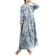 thumbnail image 1 of Vestido suelto de mujer Vintage estampado manga larga cuello redondo cintura alta Casual vestid Abanopi Vestido, 1 of 7