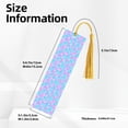 thumbnail image 3 of Kdxio Purple Dragon Scales Print Metal Tassel Bookmarks,Perfect Gift for Art Lovers and Bookworms Metal Bookmarks for Women, 3 of 8
