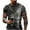 Dark Gray, variant on Men's Halloween Skull Patchwork Graphic T-Shirt Crew Neck Short Sleeve Casual Streetwear Top