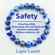 thumbnail image 1 of 7A Pulsera de Piedra Natural Lazuli Pulsera de la Fortuna de la Personalidad para Hombres y Mujeres, 1 of 7