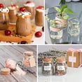 thumbnail image 3 of Ritayedet Paquete de 40 frascos de vidrio para regalos con tapa de corcho, botellas pequeñas de vidrio de 3.4 oz para regalos de boda, regalos de fiesta de baby shower, frascos de regalo para dulces,, 3 of 8