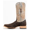 thumbnail image 3 of Tanner Mark Men's Exotic Full Quill Ostrich Western Boot Broad Square Toe Dark Brown 9 D(M) US, 3 of 7