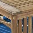 thumbnail image 7 of Noble House Carolina Outdoor 5-Piece Acacia Wood Sofa Set Gray and Cream, 7 of 7