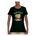 thumbnail image 2 of Wild Bobby, Colorful Softball Girl, Sports, Women Graphic Tee, Forest Green, Large, 2 of 5