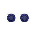 thumbnail image 3 of Clara Pucci 2Ct Tanzanite Round Cut VVS1 Screw Back Stud 14k Solid hypoallergenic Gold Designer Earrings For December, 3 of 7