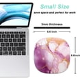 thumbnail image 2 of ERDS-Small Mouse Pad 6.6 Inch, Takes up Wrist and Mouse Space, Waterproof Compact Mini Mouse Mat for Laptop Computer Wireless Mouse Keyboard Home Office Travel,Purple God Marble, 2 of 4