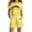Yellow, variant on Girls Fashion Girls Clothing Sets Girls Fashion Letter Print Casual Loose Short Sleeve Suit(4 14 Ages)