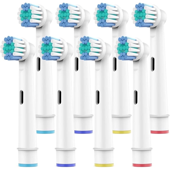 Replacement Toothbrush Heads - 8Pack, Compatible with Oral-B Braun Professional Electric Brush Heads Refill for Smart Genius 7000/Pro 1000/9600/ 5000/3000/8000