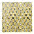 thumbnail image 4 of Bimba Yellow Dots & Raccoon Animal Pure Silk Printed Scarf Dupatta Head Neck Wrap Bandanas For Women 40 x 40 Inches, 4 of 6
