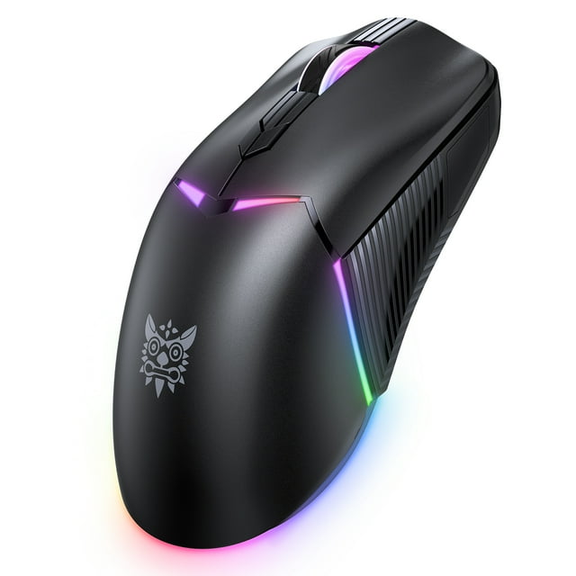 ONIKUMA CW928 Tri-Mode RGB Gaming Mouse with 2.4G Wireless, Bluetooth & Wired Connections, 12000 DPI Adjustable, 6 Programmable Buttons, Ergonomic Anti-Sweat Design, 1000Hz Polling Rate for PC/Laptop