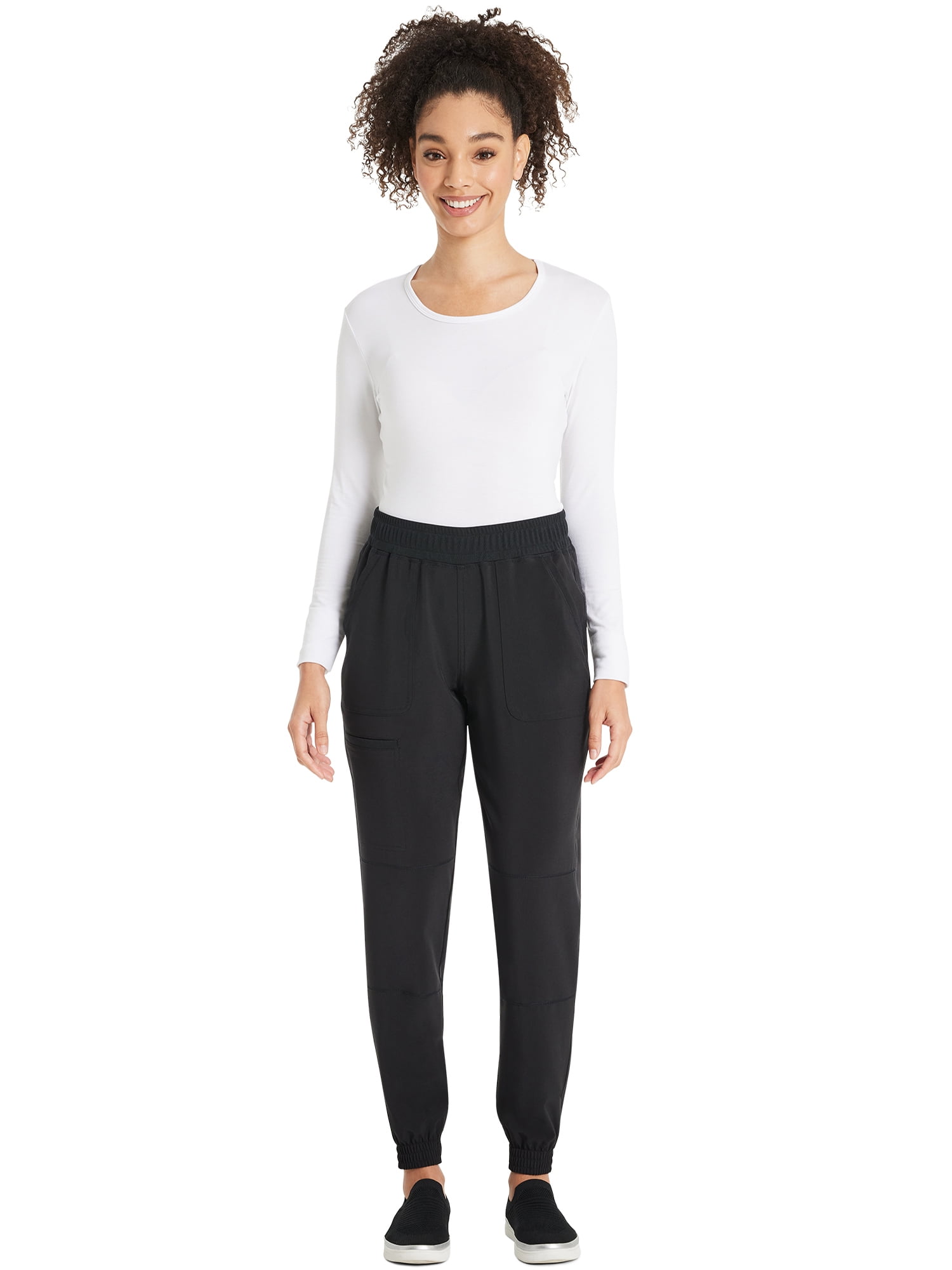 Scrubstar Women's Antimicrobial Premium Performance Petite Yoga Waistband Jogger, Sizes XS-XL