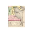 thumbnail image 2 of Historic County Map - Alpena County Michigan - Walling 1873 - Vintage Wall Art, 2 of 4
