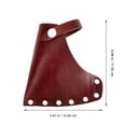 thumbnail image 2 of Axe Sheath Cattlehide Protective Cover Axe Head Sheath Portable Hatchet Cover, 2 of 8