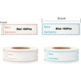 thumbnail image 2 of 300-PACK Removable Freezer Labels, 1 x 3 Inch Food Storage Stickers, Refrigerator Freezer Paper Label Easy Clean Leaves No Residue, 2 Color Food Labels Roll, 2 of 6