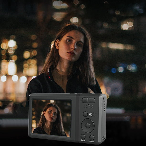 Cámara digital Cámara digital 4K 56MP con pantalla LCD de 2,7 pulgadas Vlogging Enfoque automático y lapso Mini cámaras portátiles compactas para viajes y fotografía Cámaras digitales