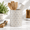 Reactive White, variant on Blue Ceramic Kitchen Utensil Holder, Countertop Organizer for Cooking Tools