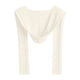 thumbnail image 2 of Bufanda de punto con capucha para mujer, pasamontañas de invierno, suave, para el cuello y las orejas, para exteriores Blanco, 2 of 8