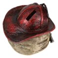 thumbnail image 6 of Rustic Fire Fighter Station 1 Fireman Hat And Hose Money Coin Savings Piggy Bank, 6 of 9