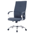 thumbnail image 3 of Pemberly Row Modern High-Back Leather Conference Office Chair in Navy Blue, 3 of 9