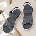 thumbnail image 4 of Sandalias Cuña Baja Zapatos para Planas Deportivas Punta Abierta Mujer, 4 of 9