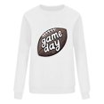 thumbnail image 3 of Uootdi Game Day Sweatshirt Football Long Sleeve Shirts for Women Game Day Outfits Gift Football Fan Game Day Shirt Casual Tops, 3 of 4