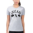 thumbnail image 4 of Women's G-III 4Her by Carl Banks Heather Gray Chicago White Sox Super-Slim Fit Lightweight City Graphic T-Shirt, 4 of 5