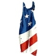thumbnail image 2 of LMKIHUSA 4th of July 2024 Summer Women Star Flag Print Overalls Baggy Jumpsuit Independence Loose Fit Romper Pant with Pockets,Navy,XL, 2 of 3