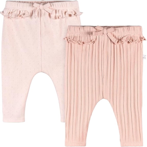 Just Born Girls 2-Pack Baby Girls Pink Pants
