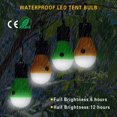 thumbnail image 5 of Doukey Led Camping Light [paquete de 4] Linterna LED portátil para tienda de campaña, 4 modos para mochileros, camping, senderismo, pesca, luz de emergencia, lámpara a batería para exteriores, 5 of 5