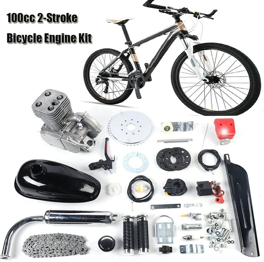 2 Stroke 100cc Bicycle Engine Kit Petrol Bicycle Engine Motor Modified Full Set 