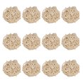 thumbnail image 1 of Uxcell 12-Pack Bolas de Ratan Tejido 40mm/1.6 Pulgadas Bolas Decorativas de Ratan para Navidad Bodas Acción de Gracias Color Natural, 1 of 6