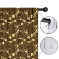 thumbnail image 4 of Blackout Kids Curtains,Brown Yellow Dinosaurs Fossils Pattern Childrens Insulated Curtains Set Of 2,Bedroom Essentials,Toddler Room Decor 42"x54", 4 of 5