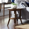 thumbnail image 2 of Liberty Furniture Ventura Boulevard Dark Brown Round End Table, 2 of 7